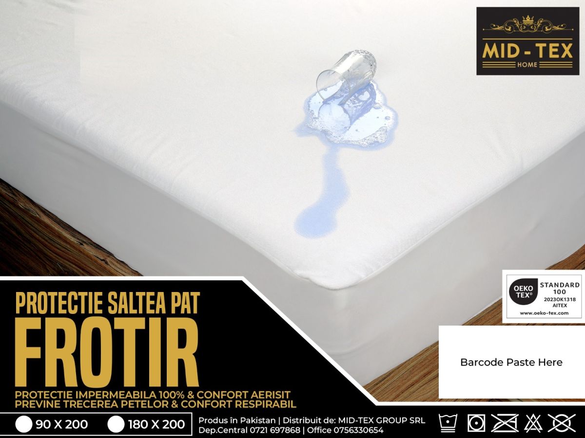 PROTECTIE SALTEA IMPERMEABILA - 180 X 200 CM [CLONE]
