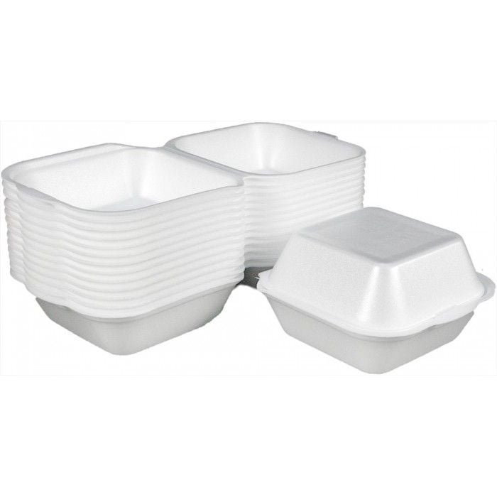CASEROLE DIN POLISTIREN PENTRU BURGER 10X10 HB7(500 BUC/BAX)