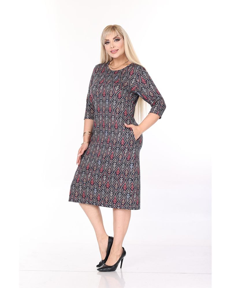 Rochie Dama, Engros, cu buzunare, model casual , marimi mari
