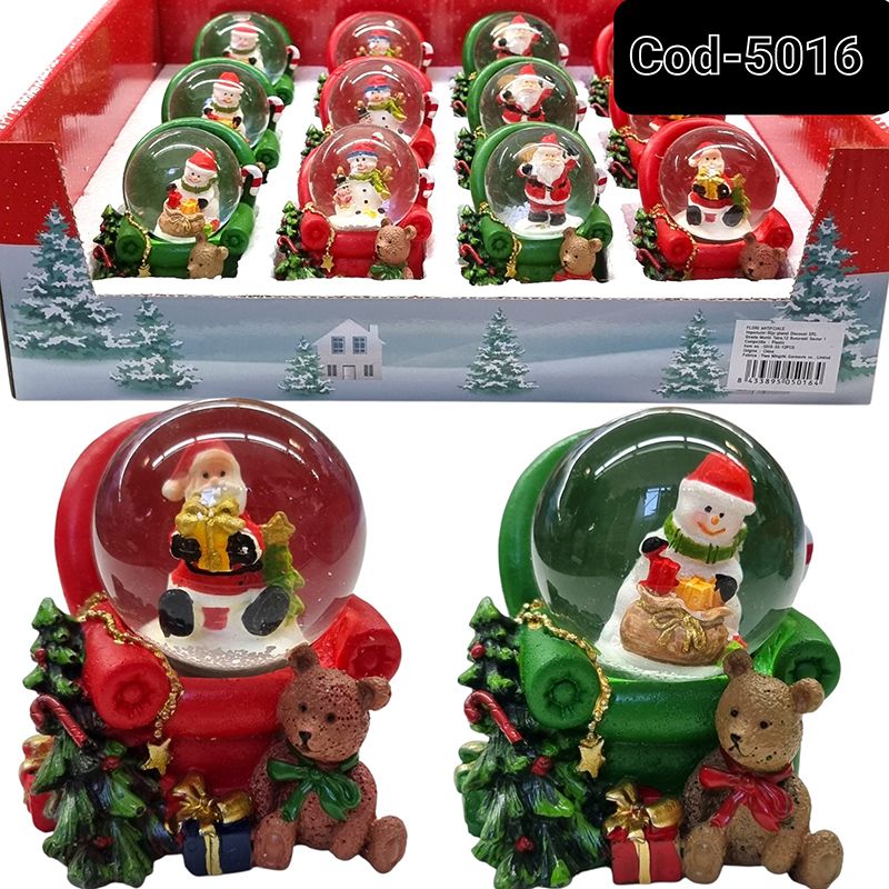 Globulete decorative de sarbatoare sticla, engros 12/buc pe set cu imagini diverse 6 x 6.5 cm