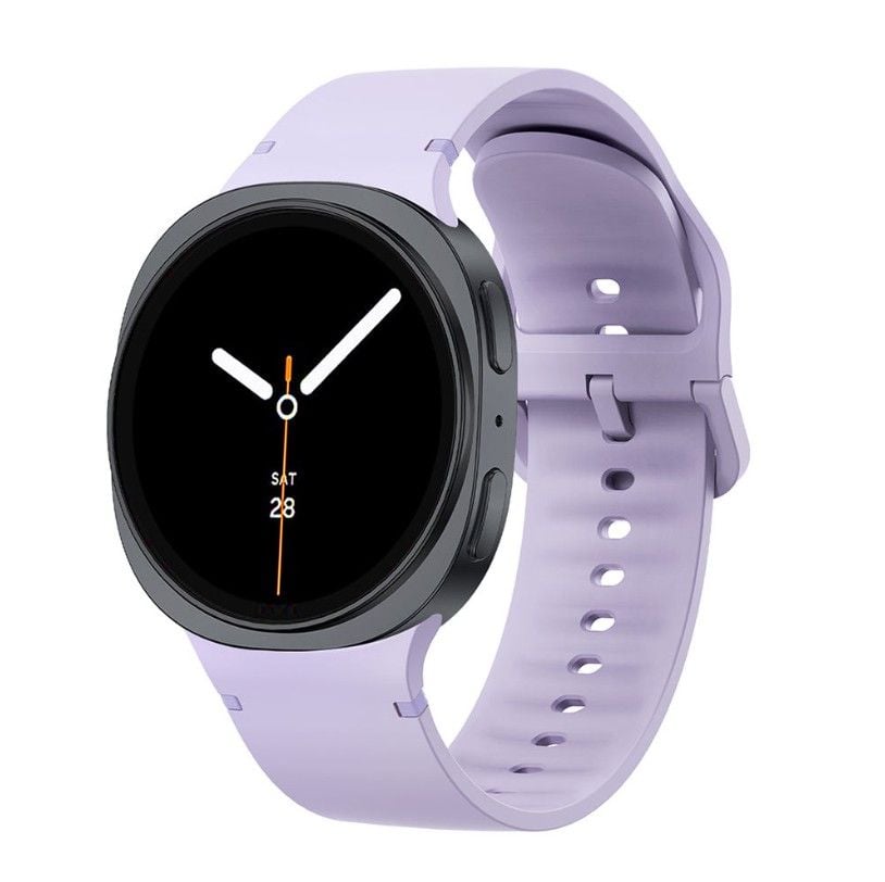 Curea Sport Simpla pentru Samsung Galaxy Watch 8 / Watch 8 Classic, Ajustabila, Silicon, Mov Engros