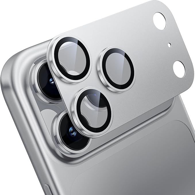 Folie Camera pentru iPhone 17 Pro, Protectie din Sticla, Argintiu Engros