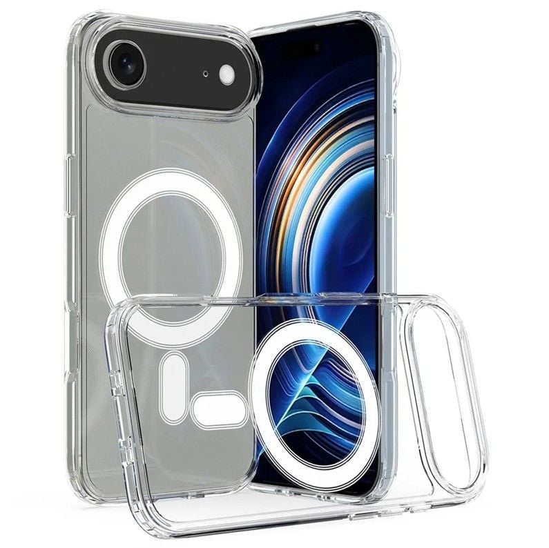 Husa Simpla cu Magsafe pentru iPhone 17 Air, Incarcare Wireless, Antisoc, Transparent Engros