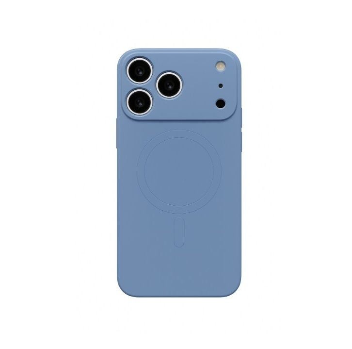Husa Smooth Guard MagSafe pentru iPhone 17 Pro, Antisoc, Incarcare Wireless, Silicon, Bleumarin Engros