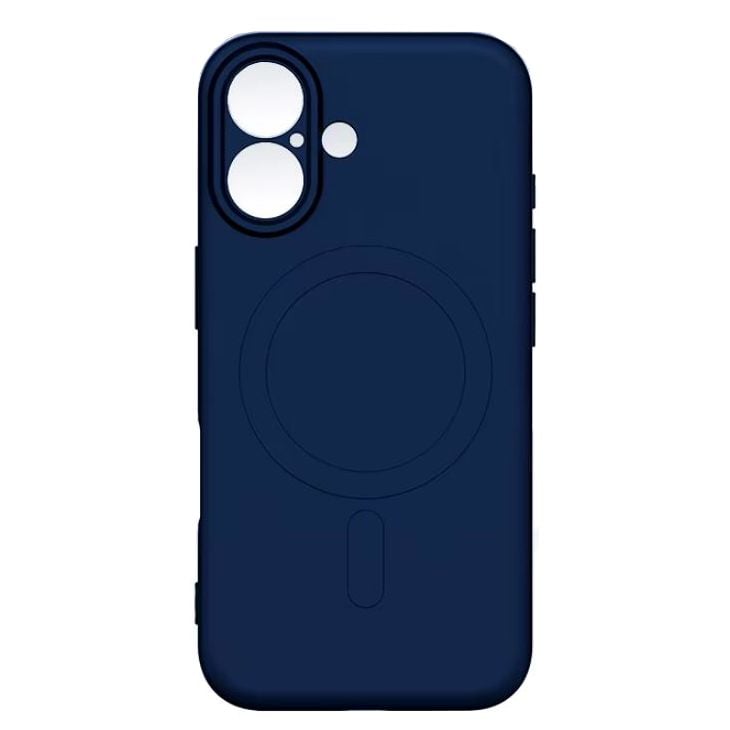 Husa Smooth Guard MagSafe pentru iPhone 17, Antisoc, Incarcare Wireless, Silicon, Bleumarin Engros