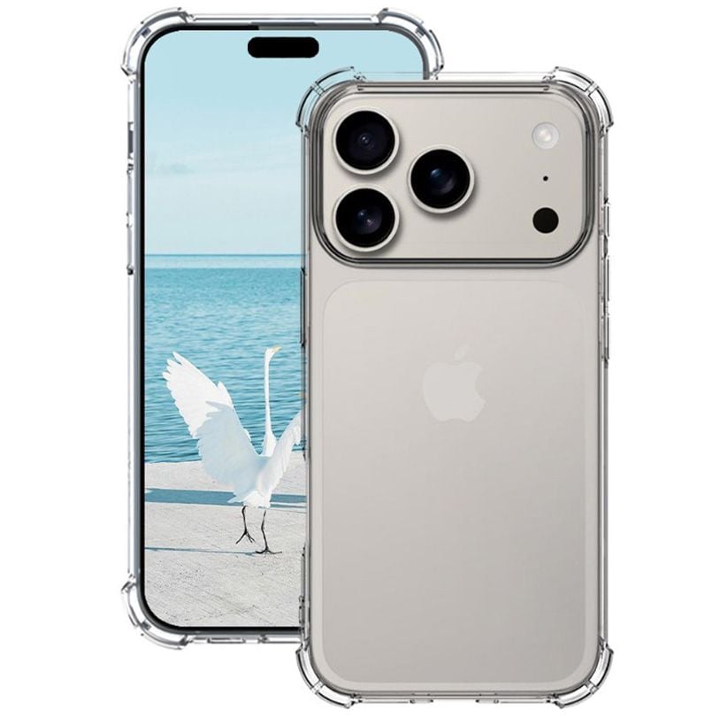 Husa Ultra Protection pentru iPhone 17 Pro Max, Colturi Antisoc, Silicon, Transparent Engros