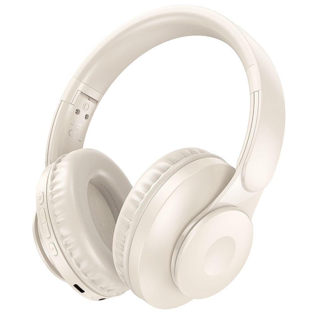 Casti Audio, Hoco W45, Milky Whitetooth, Over the Ear, Alb Laptos Engros