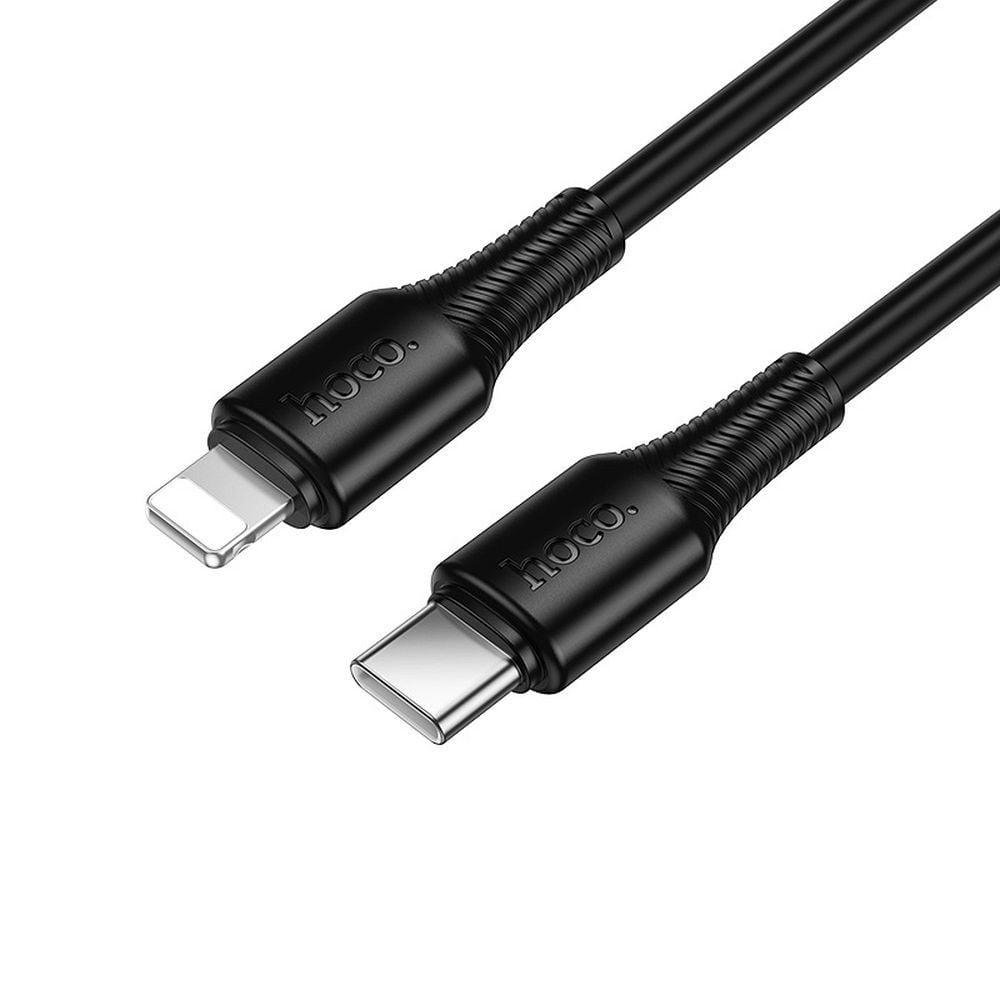 Cablu USB-C la Lightning Hoco X120, PD 27W, 1m, Negru Engros
