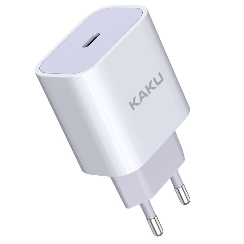 Adaptor KSC-500, Port USB-C, Incarcare rapida 20W, Retea EU, Alb Engros