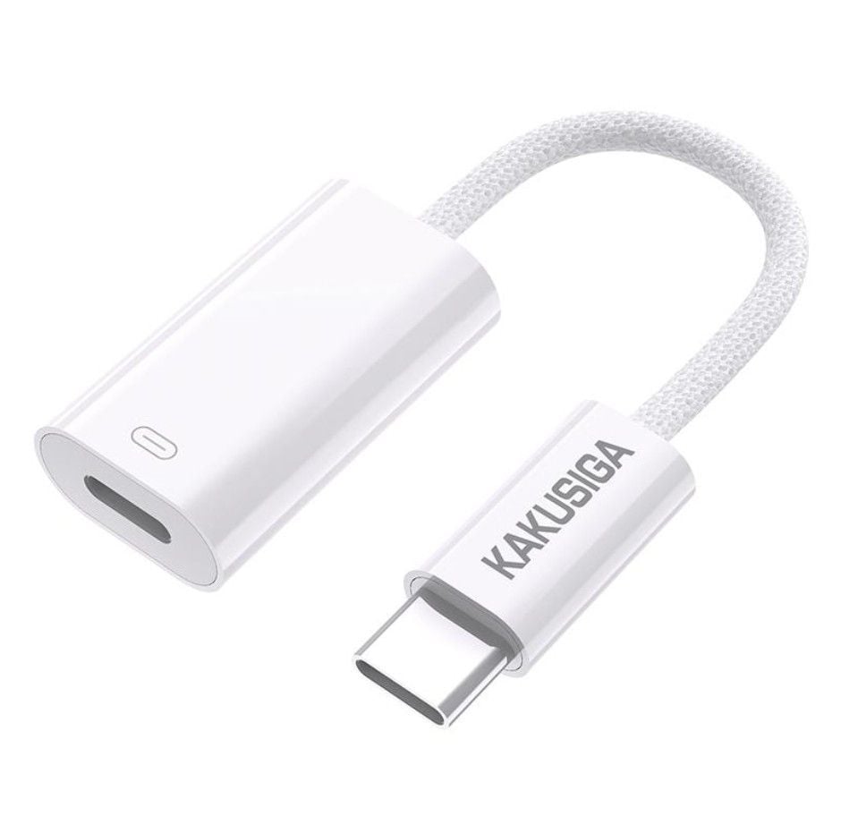 Adaptor USB-C la Lightning KSC-904, Încărcare Rapidă 60W și Transfer Date, Alb Engros