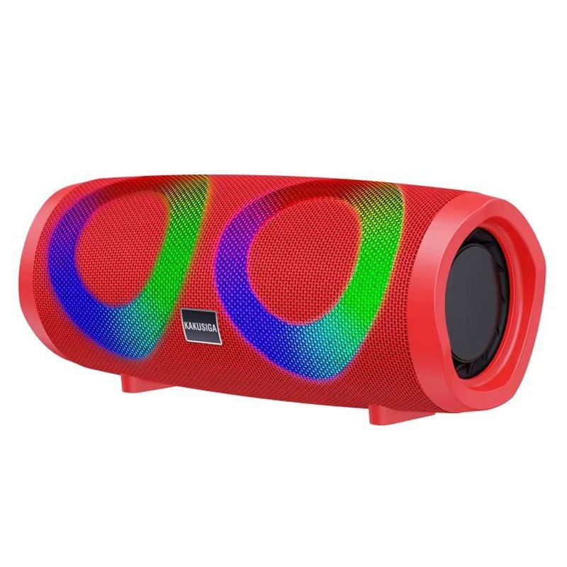 Boxa Portabila KSC-615, Baterie 1800mAh, BT 5.0, Lumini RGB, Autonomie 4 Ore, Rosu Engros