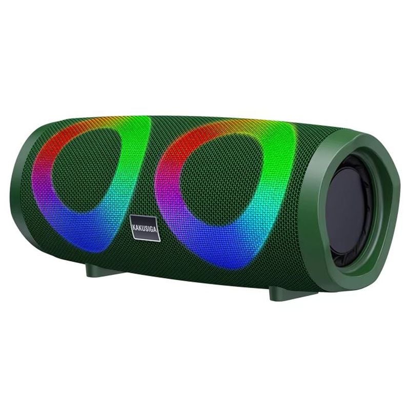 Boxa Portabila KSC-615, Baterie 1800mAh, BT 5.0, Lumini RGB, Autonomie 4 Ore, Verde Engros
