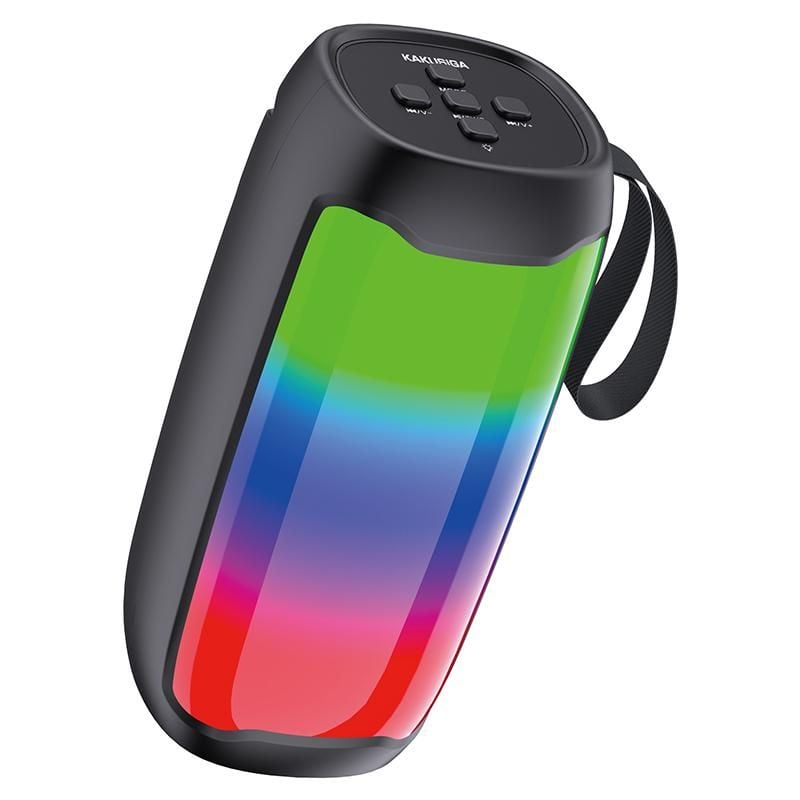 Boxa Portabila KSC-822, Baterie 1200mAh, BT 5.0, Lumini RGB, Autonomie 3 Ore, Negru Engros