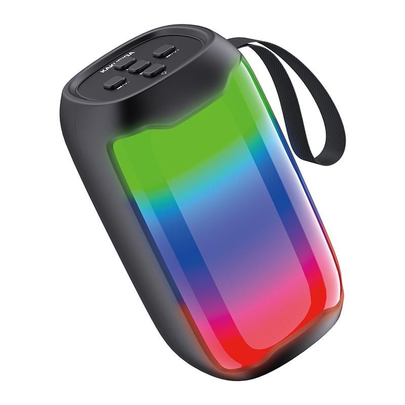 Boxa Portabila KSC-823, Baterie 1200mAh, BT 5.0, Lumini RGB, Autonomie 2 Ore, Negru Engros