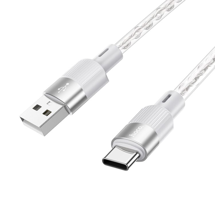 Cablu Date Hoco X99, USB la Type-C, Compatibil iPhone 15/16 si Android, Incarcare rapida 3A, Alb Engros