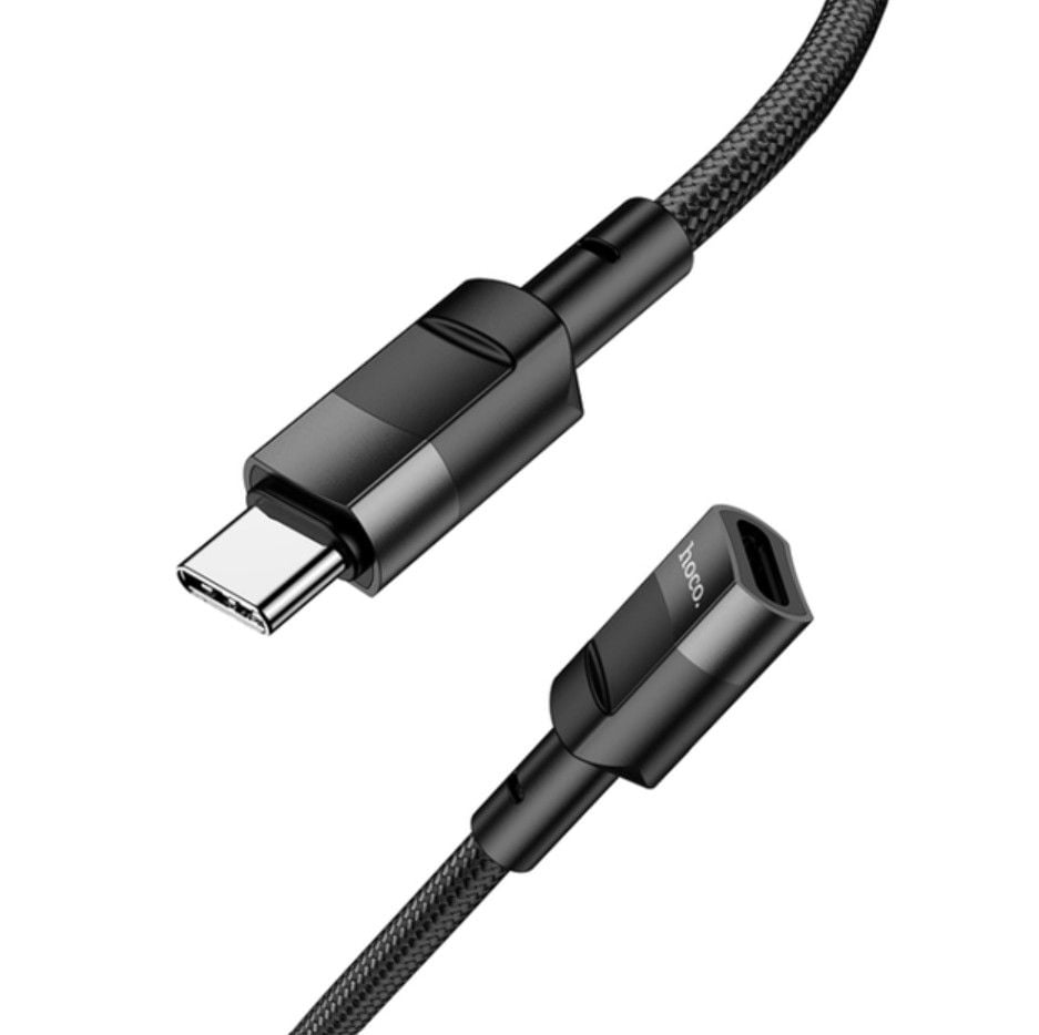 Cablu extensie USB-C Hoco U107, 1.2 m, Type-C la Type-C, 3A, USB 2.0, cablu textil durabil Engros