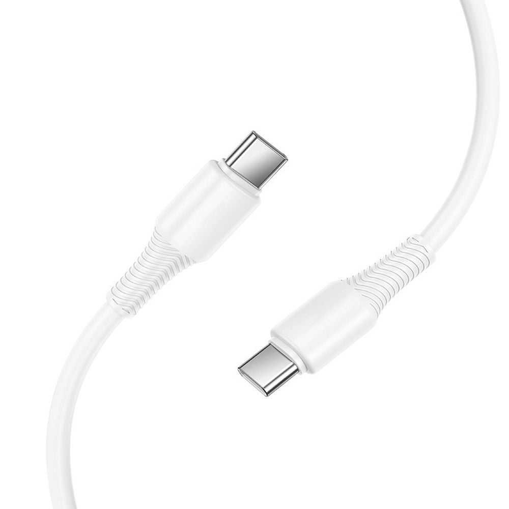 Cablu USB-C la USB-C Hoco X120, 3A, 60W, 1m, Alb Engros
