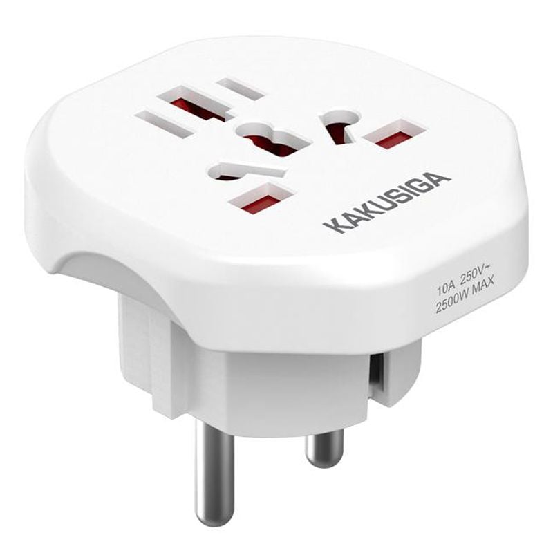 Convertor Priza KSC-1226, Multi-Conector UK/US/AUS, Putere 2500W, Alb Engros