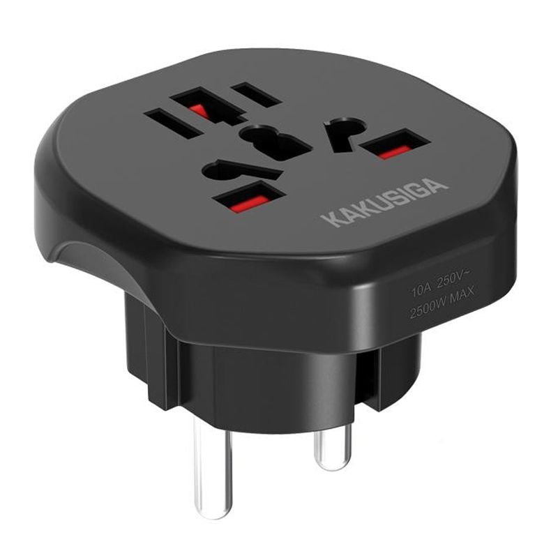 Convertor Priza KSC-1226, Multi-Conector UK/US/AUS, Putere 2500W, Negru Engros