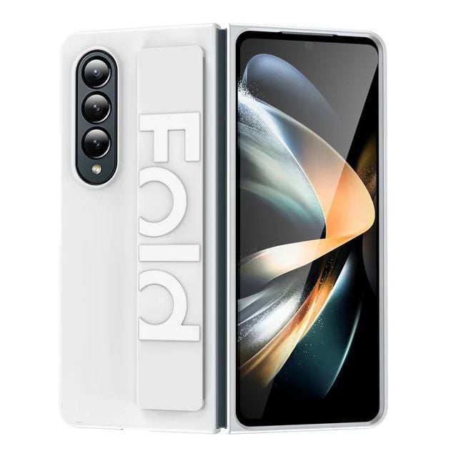 Husa cu Maner de Sustinere pentru Samsung Galaxy Z Fold7, Protectie completa, Alb Engros