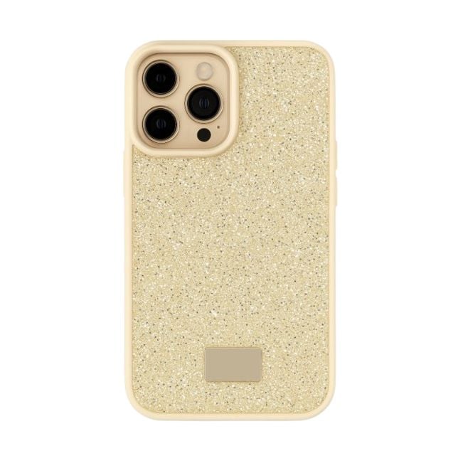 Husa Glamour, Cristale Zirconiu, Apple iPhone 16 Pro, Antisoc, Protectie completa, Cream Engros