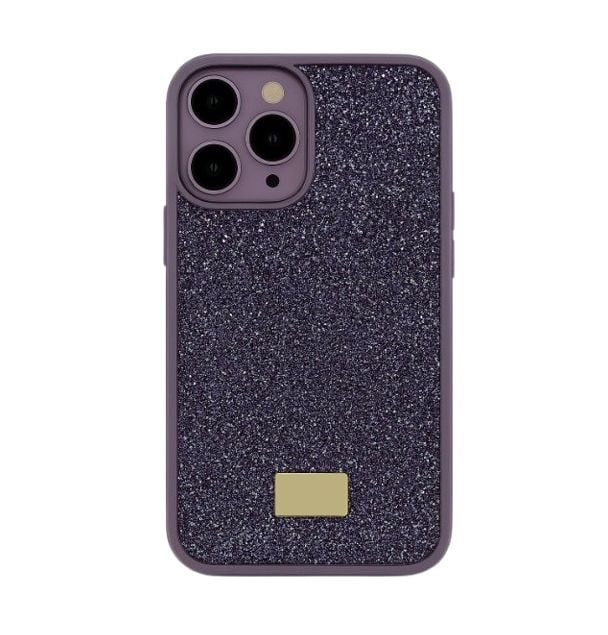 Husa Glamour, Cristale Zirconiu, Apple iPhone 16 Pro, Antisoc, Protectie completa, Mov Engros
