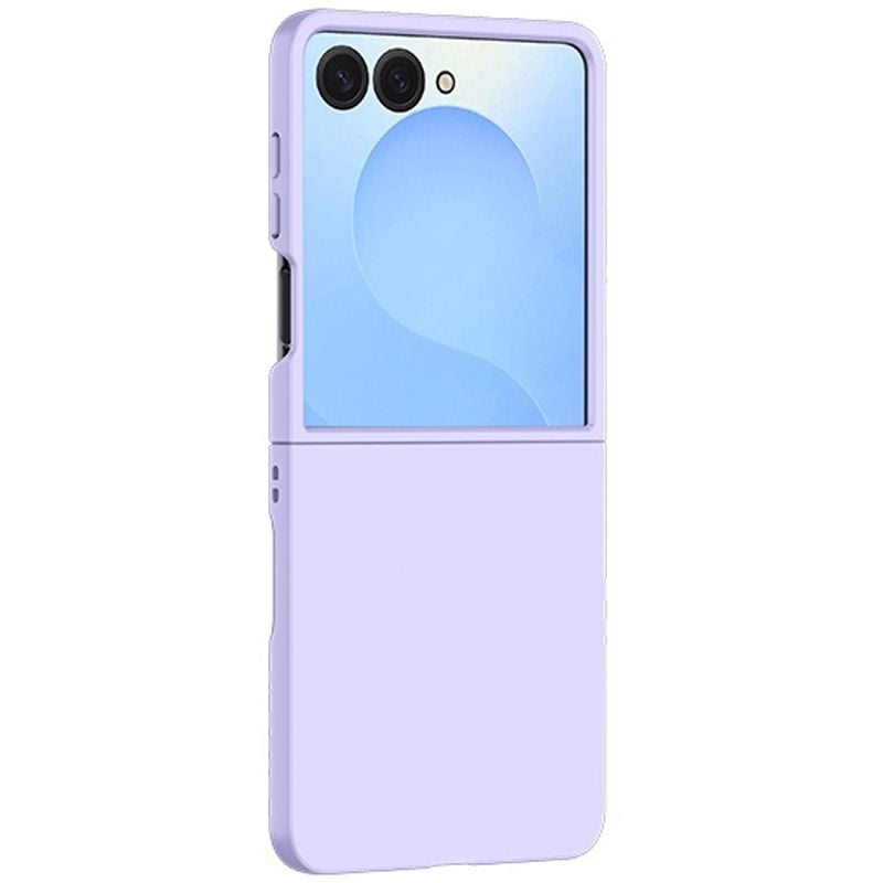 Husa Simpla cu Protectie ecran pentru Samsung Galaxy Z Flip 7, Antisoc, Mov Engros