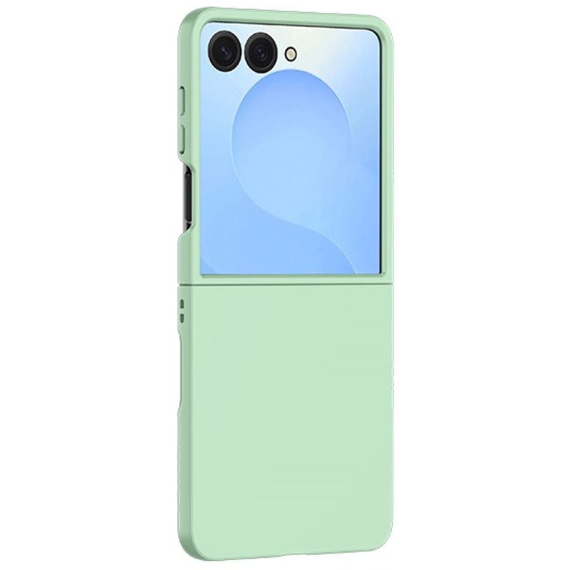 Husa Simpla cu Protectie ecran pentru Samsung Galaxy Z Flip 7, Antisoc, Verde deschis Engros