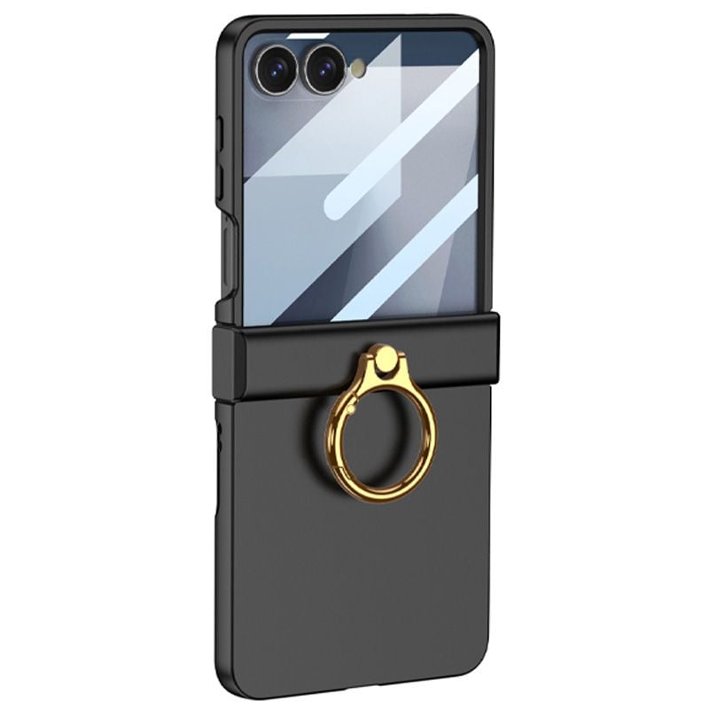 Husa Smart Grip pentru Samsung Galaxy Z Flip 7, Inel de sustinere, Negru Engros