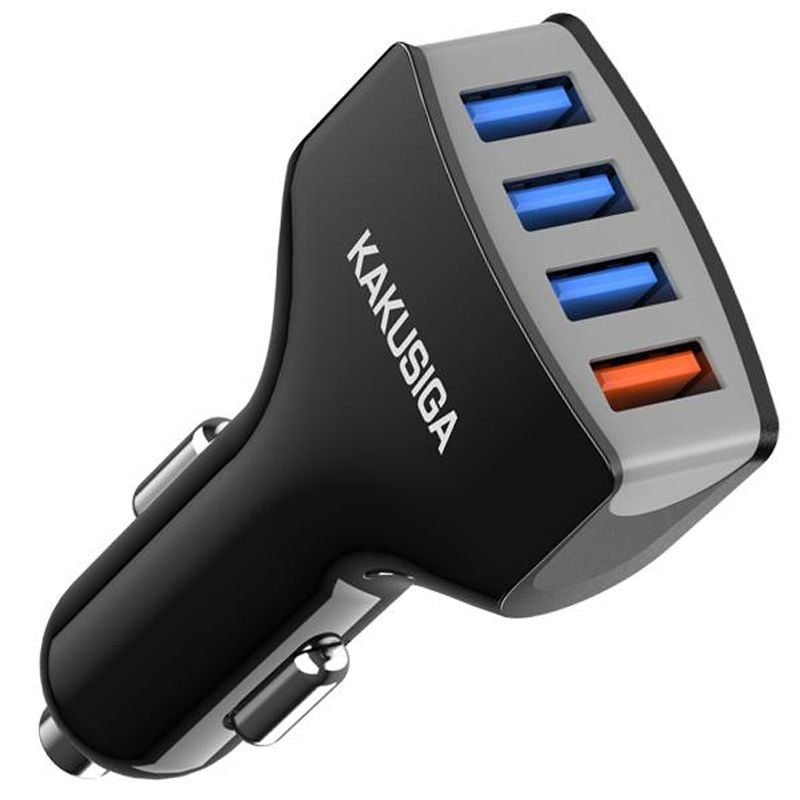 Adaptor Auto cu 4 Porturi USB, KSC-484, Incarcare rapida 20W, Negru Engros