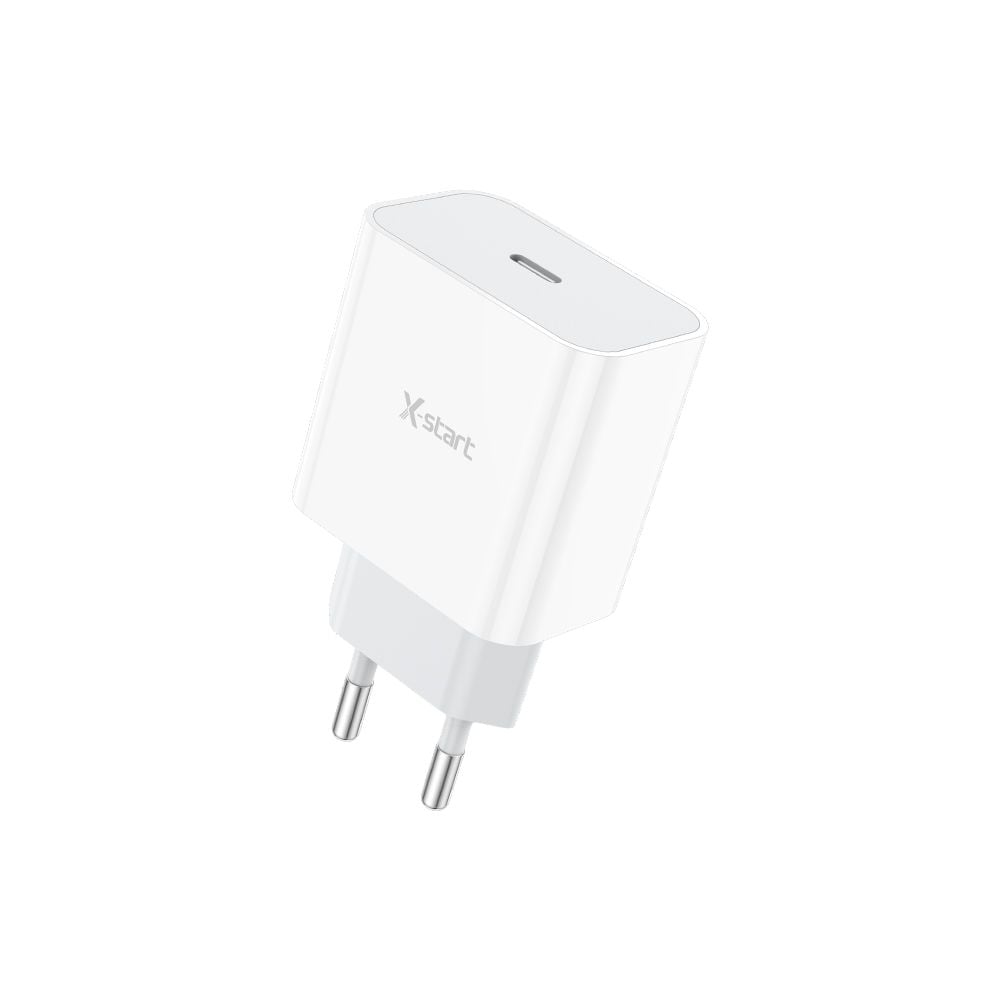 Încărcător rețea 20W, PD Fast Charge, X-Start CDQ094 – Port USB-C, Alb Engros