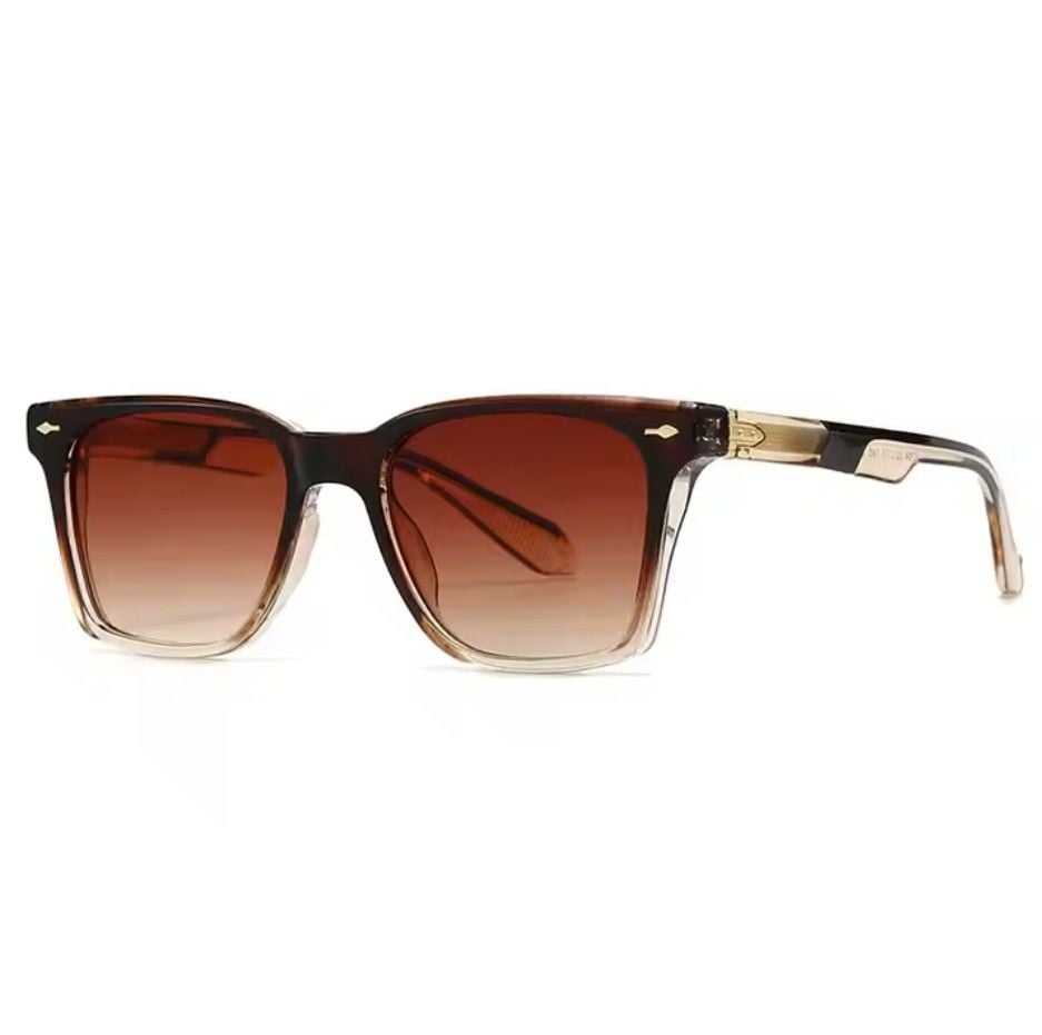 Ochelari de Soare Fashion, Rame Groase Rectangulare, Design Urban, Unisex, Maro Engros