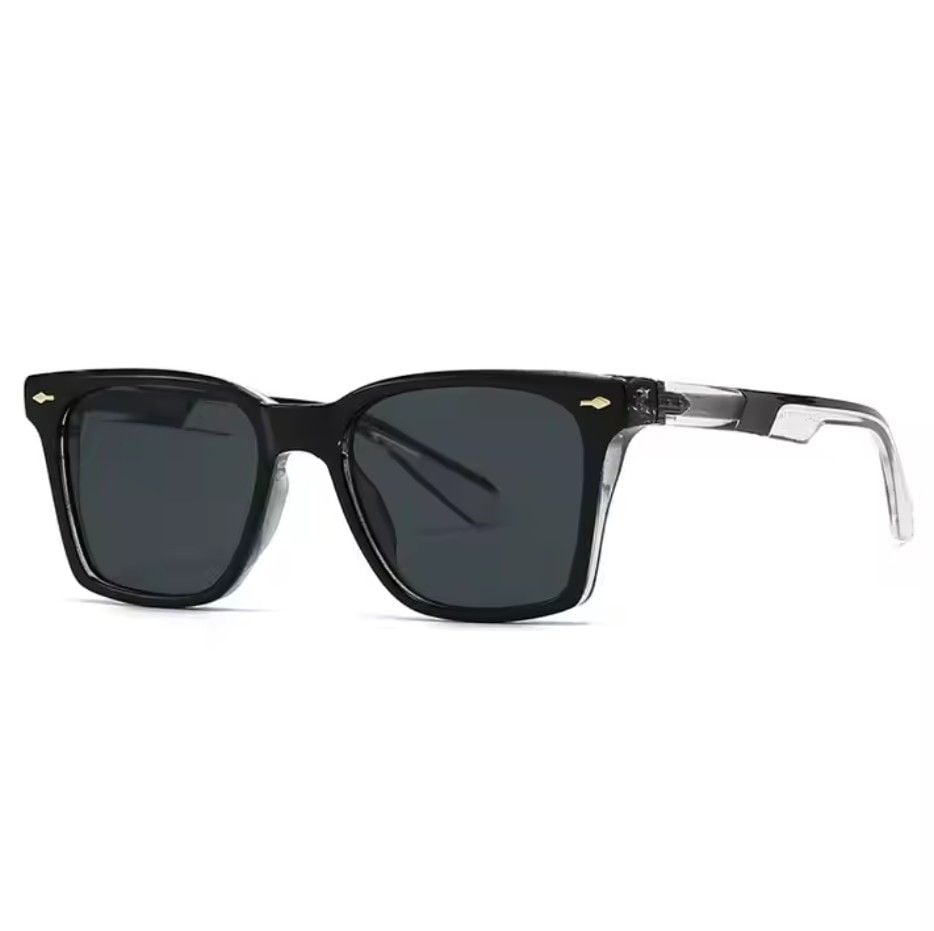 Ochelari de Soare Fashion, Rame Groase Rectangulare, Design Urban, Unisex, Negru Engros