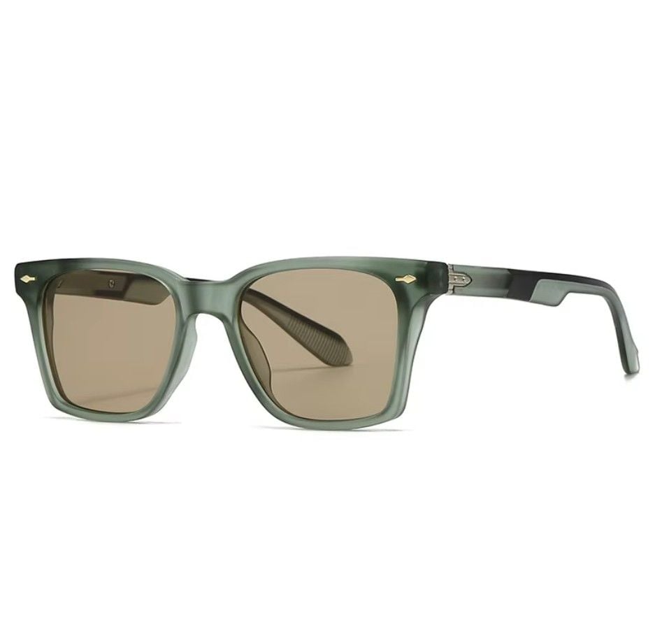 Ochelari de Soare Fashion, Rame Groase Rectangulare, Design Urban, Unisex, Verde Engros