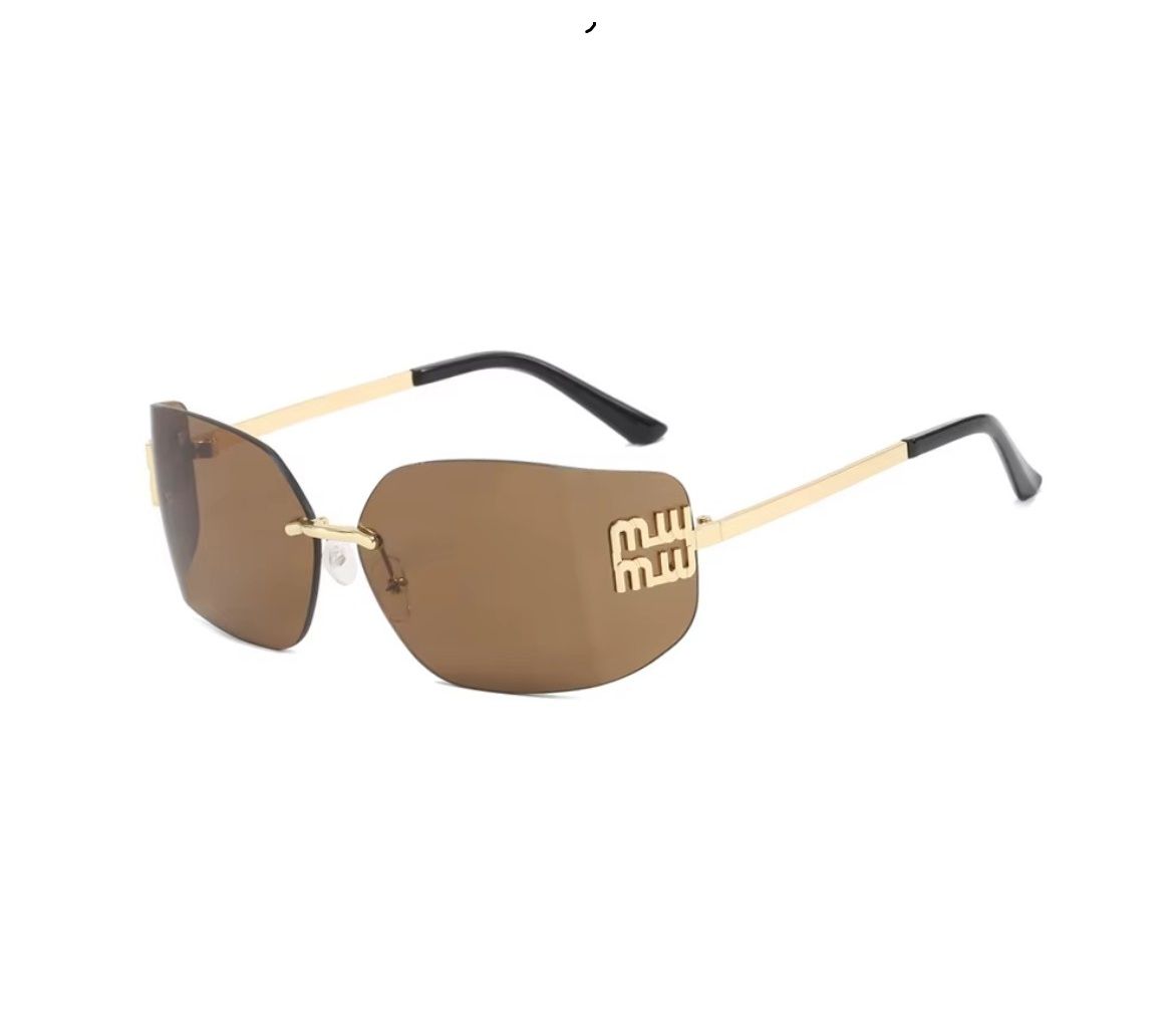 Ochelari de Soare MW Luxury, Design Fără Ramă, Protectie UV400, Maro Engros