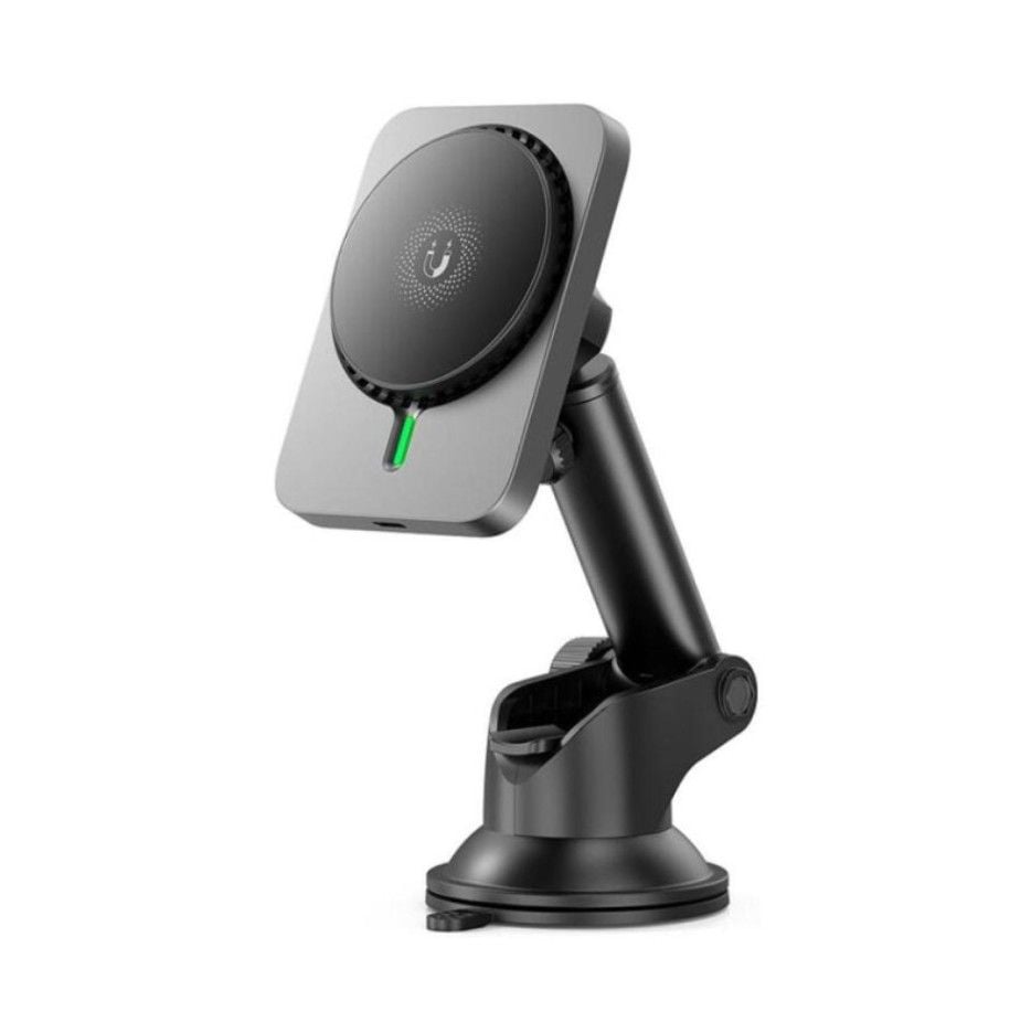 Suport Auto Magnetic, Xo CX018, Încărcare Wireless 15 W, Prindere pe Bord/Consolă cu Ventuză, Negru Engros