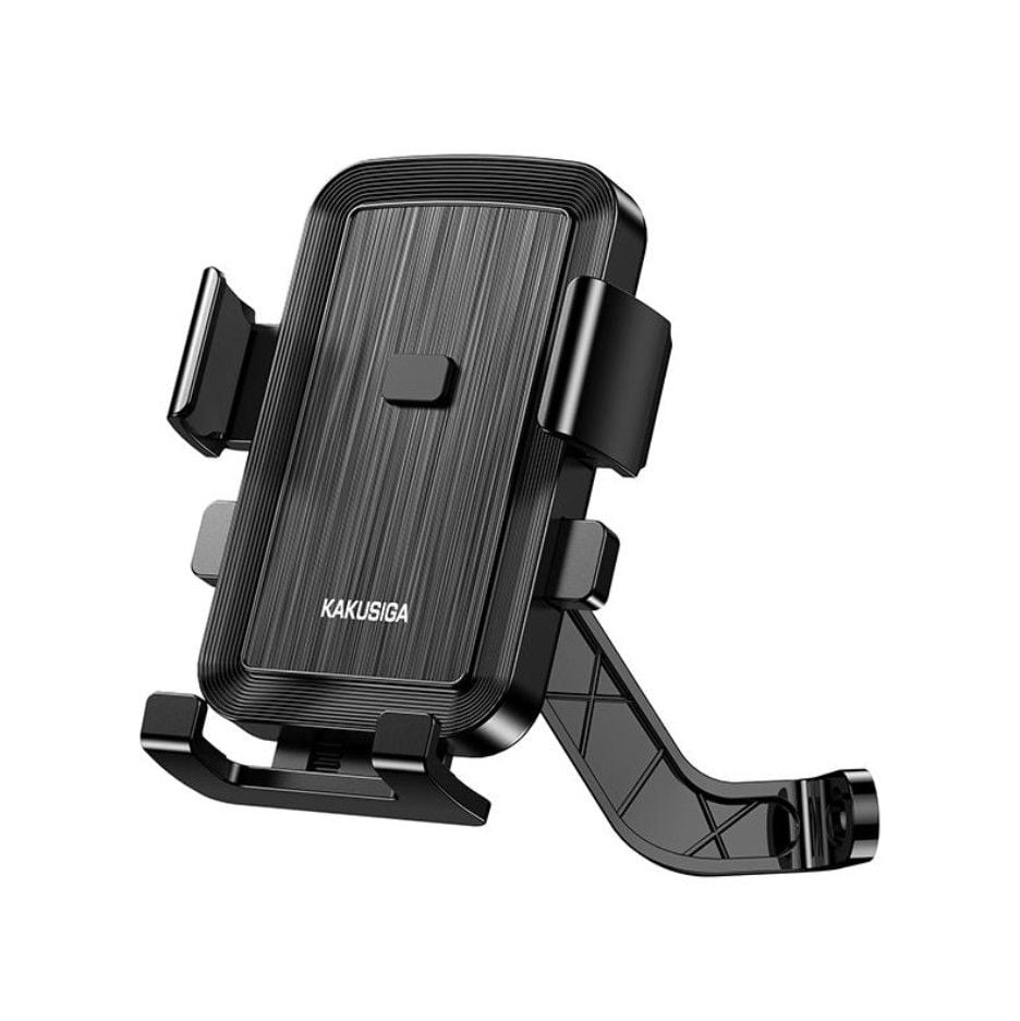 Suport Moto & Bike pentru Telefon, Montare pe Oglindă, KSC 1519, Cleme Auto-Lock, Rotire 360°, Negru Engros