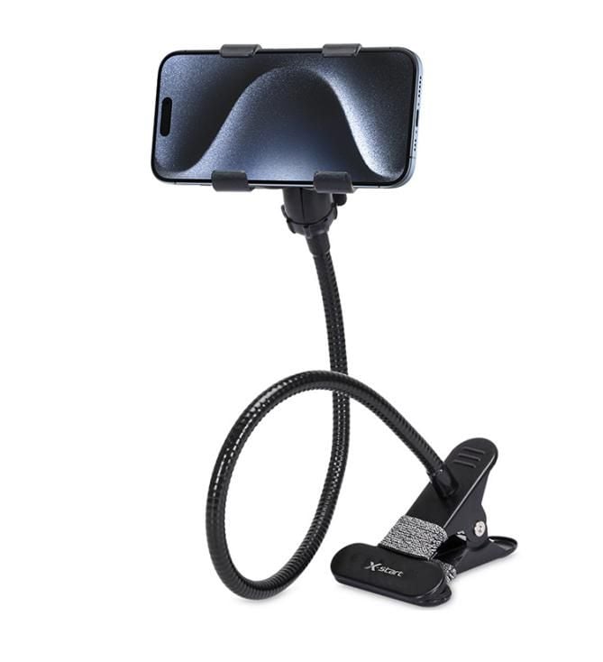 Suport Telefon Flexibil X-Start ZJ022, Braț Metalic, Prindere Cu Clește, 360°, Negru Engros