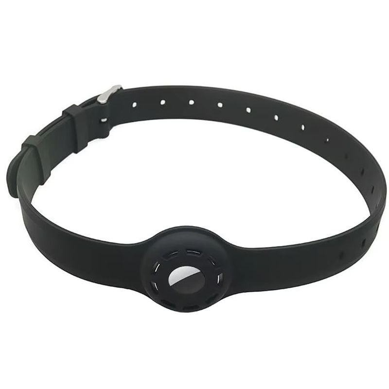 Zgarda Sport cu Suport Airtag, Anti Pierdere, Ajustabila, Silicon, Negru Engros