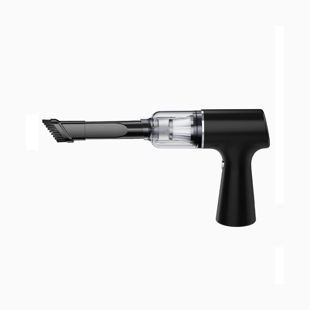 Aspirator Auto Portabil, Putere aspiratie 5000pa, Acumulator 2×2000 Mah, Negru Engros