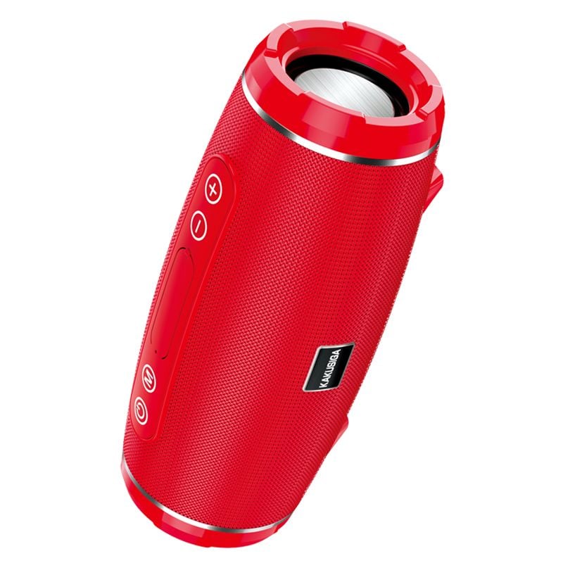 Boxa Portabila KSC-600, Baterie 1200mAh, Bluetooth 5.0, Autonomie 4 Ore, Rosu Engros