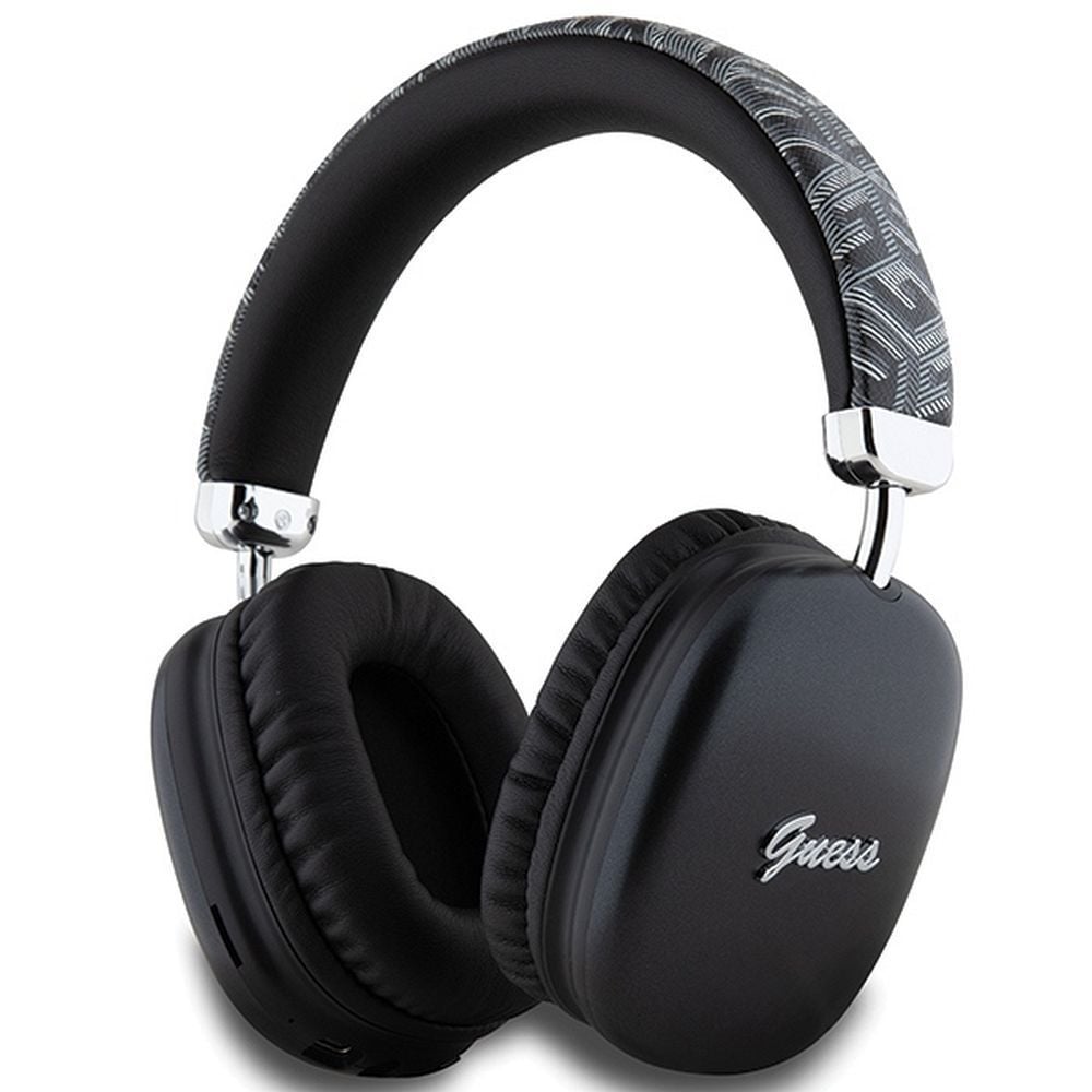 Casti wireless Guess, Bluetooth, Gcube Logo Metalic Script, Negru Engros