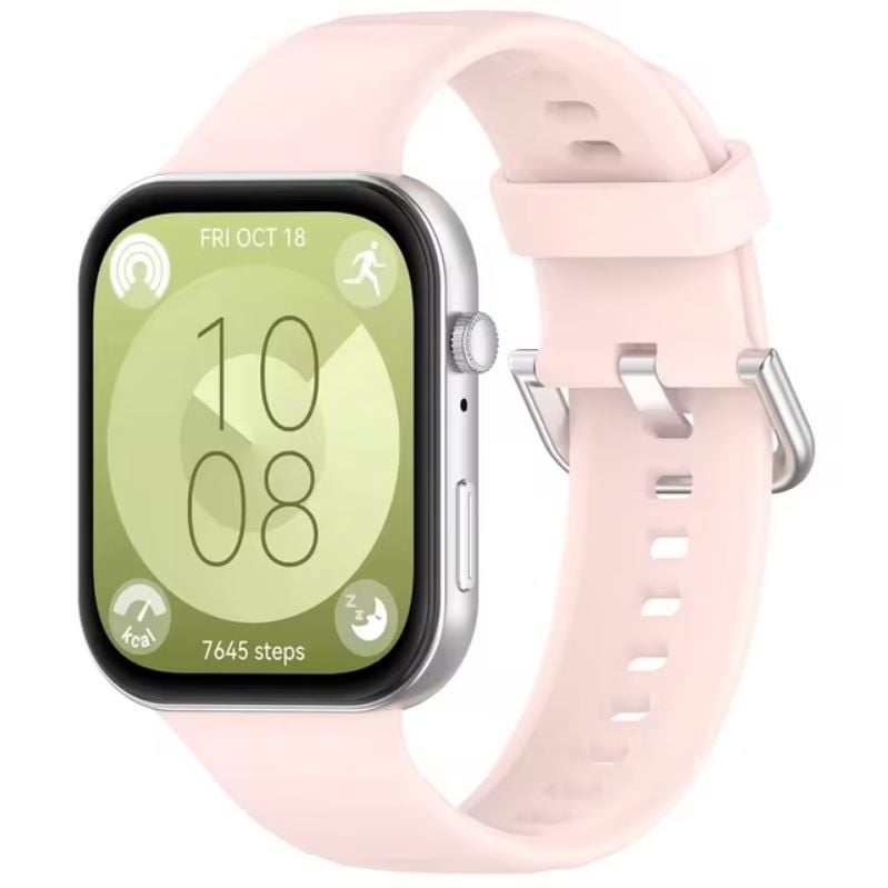 Curea Sport din Silicon, Compatibila cu Huawei Watch Fit 3, Subtire, Ajustabila, Roz Engros