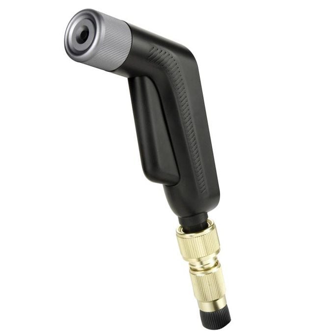 Set Pistol + Furtun Extensibil pentru aparat cu Presiune, 3 Moduri, Lungime 15m, Cap metalic, XO-CZ003, Negru Engros
