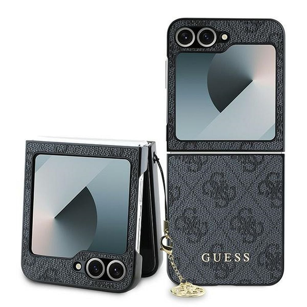 Husa Guess pentru Samsung Galaxy Z Flip 6/Flip 7 FE, Model 4G Charm, Negru Engros