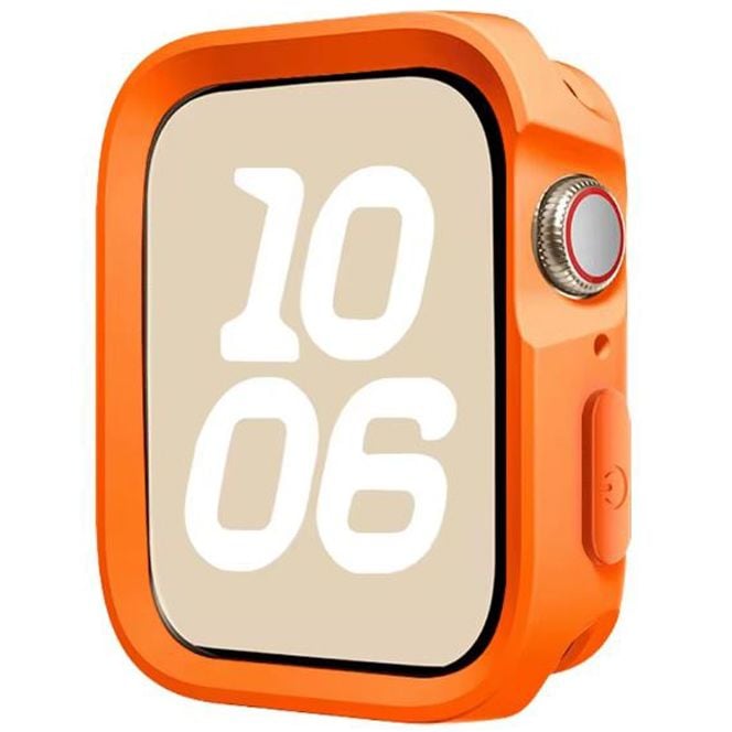 Husa Soft Bumper pentru Apple Watch, Protectie antisoc, Silicon, Portocaliu - Apple Watch 42mm Seria 10/11 Engros