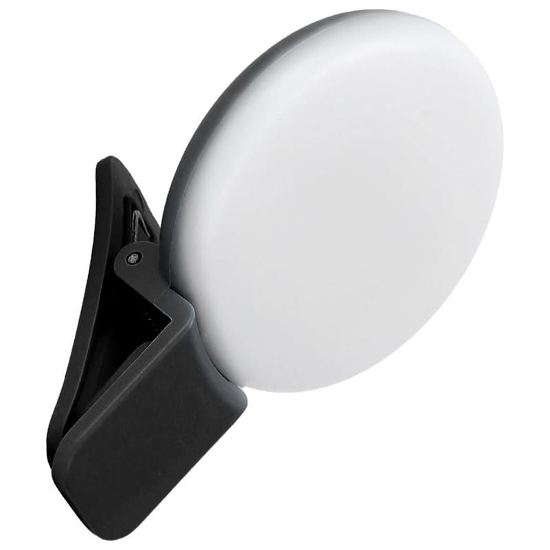 Lumina LED pentru Telefon, Selfie/Video/Live, Ultra-Compacta, USB-C, Mini Q, Negru Engros