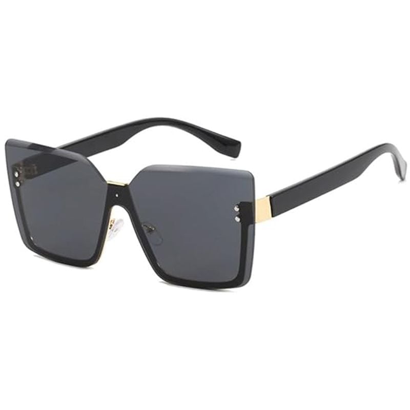 Ochelari de Soare Half-Frame, Rama jumatate, Protectie UV400, Negru Engros