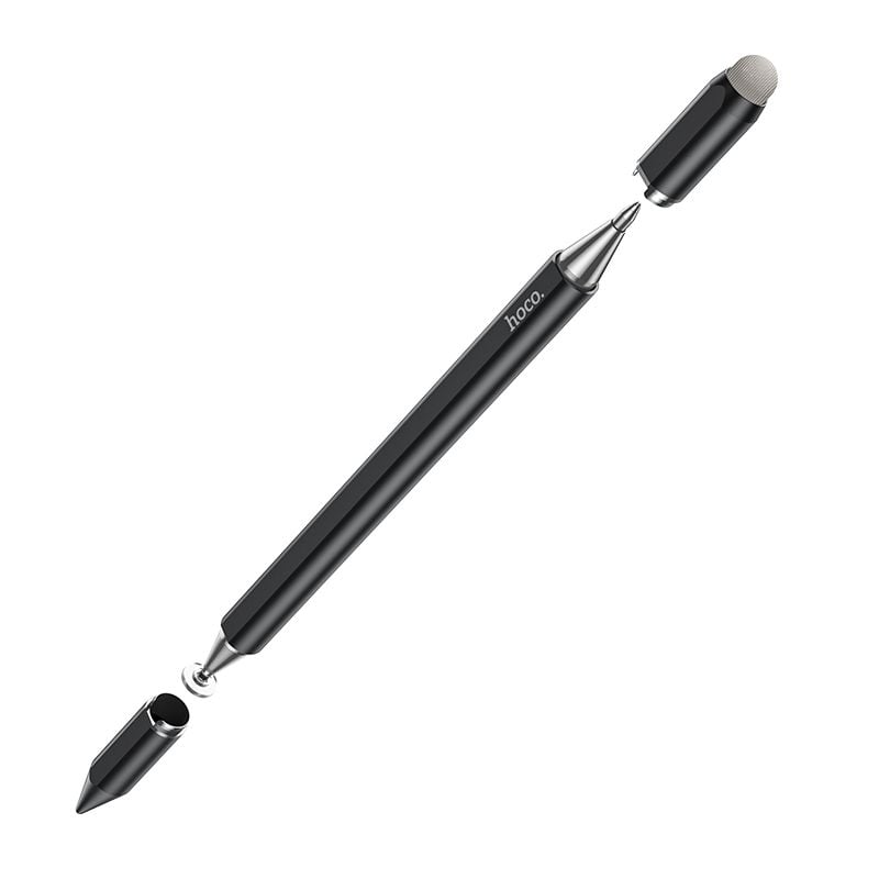 Stylus 3 in 1 Hoco GM111, Compatibil Smartphone si Tableta, Pix digital Touch si Conventional, Utilizare fluenta, Negru Engros