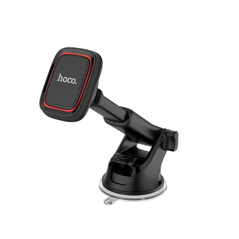 Suport Auto Magnetic pentru Parbriz/Consola centrala, Hoco CA42, Negru-Rosu Engros